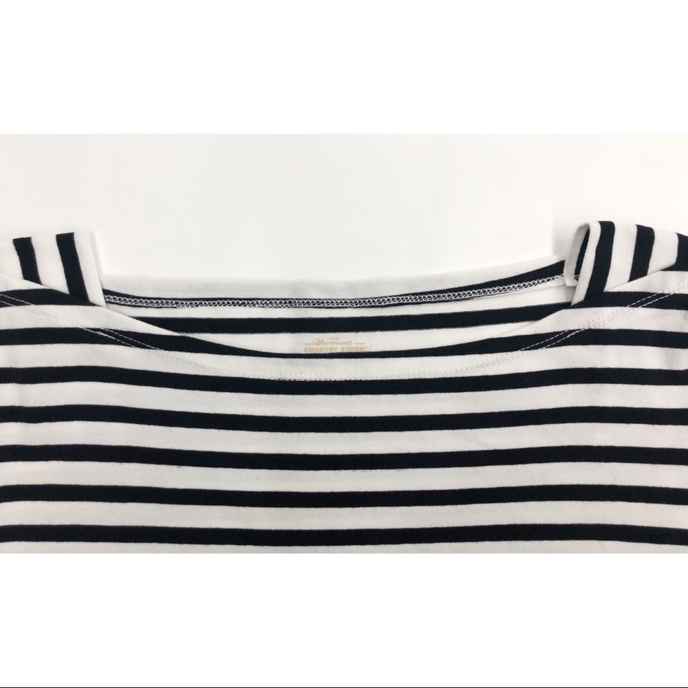 The Vermont Country Store Black/White Stripe Knit - Picture 9 of 12